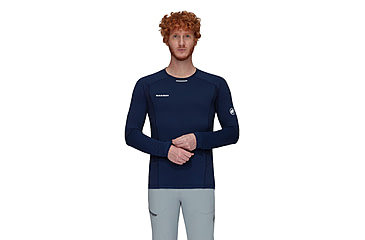 Image of Mammut Aenergy FL Longsleeve - Mens, Marine, Large, 1016-01370-5118-115