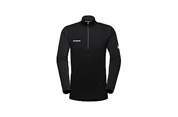 Image of Mammut Aenergy ML Half Zip Pull Top - Men's, Black, Extra Large, 1016-01100-0001-116