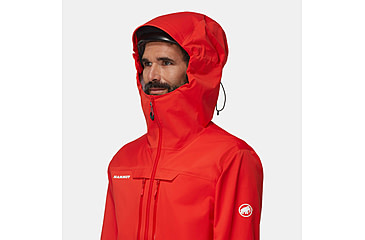 Image of Mammut Haldigrat HS Hooded Jacket - Mens, Mammut Red, Extra Large, 1010-30361-3778-116