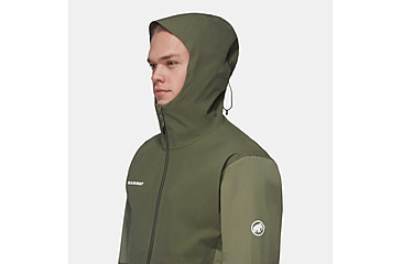 Image of Mammut Linard Guide HS Hooded Jacket - Mens, Marsh/Dark Marsh, Large, 1010-30950-40300-115