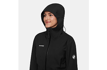 Image of Mammut Linard Guide HS Hooded Jacket - Womens, Black, Large, 1010-30970-0001-115