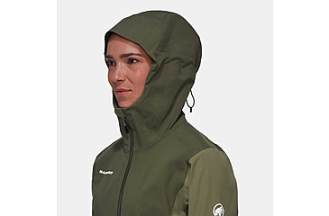Image of Mammut Linard Guide HS Hooded Jacket - Womens, Marsh/Dark Marsh, Large, 1010-30970-40300-115