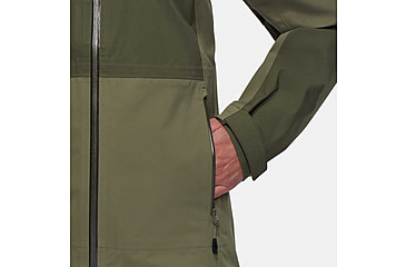 Image of Mammut Linard Guide HS Hooded Jacket - Womens, Marsh/Dark Marsh, Large, 1010-30970-40300-115