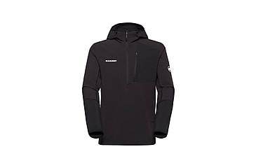 Image of Mammut Madris Light ML Half Zip Hoody - Mens, Black, XL, 1014-06050-0001-116