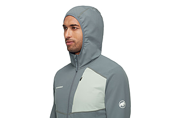 Image of Mammut Madris Light ML Hooded Jacket - Mens, Strata-Silver Sage, S, 1014-03842-00793-113