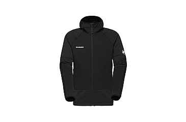 Image of Mammut Massone ML Hooded Jacket - Mens, Black, XL, 1014-06190-0001-116
