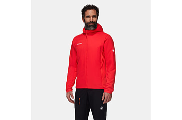Image of Mammut Rime Light IN Flex Hooded Jacket - Mens, Mammut Red, 2XL, 1013-03150-3778-117