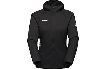 Image of Mammut Rime Light IN Flex Hooded Jacket - Womens, Black, Large, 1013-03170-0001-115