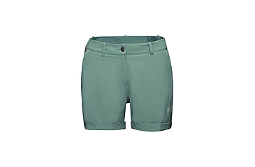 Image of Mammut Runbold Roll Cuff Shorts - Womens, Dark Jade, 34, 1023-00700-40236-34-10