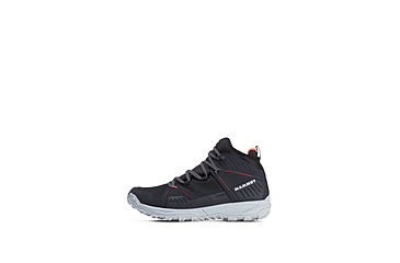 Image of Mammut Saentis Pro WP Hiking Shoes - Mens, Black/Vibrant Orange, US 7.5, 3030-04100-00533-1065