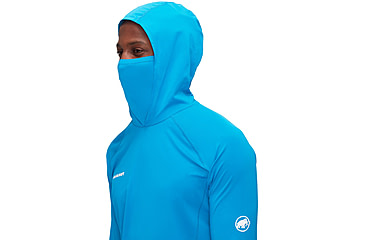 Image of Mammut Selun FL Sun Hoody - Mens, Glacier Blue, Medium, 1016-01420-50589-114