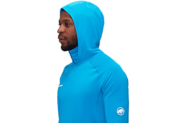 Image of Mammut Selun FL Sun Hoody - Mens, Glacier Blue, Medium, 1016-01420-50589-114
