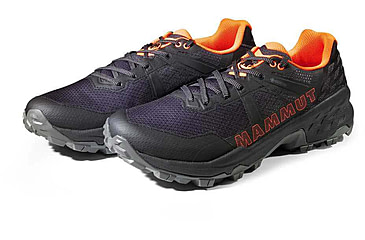 Image of Mammut Sertig II Low GTX - Men's, Black/Vibrant Orange, 11.5 US, 3030-04280-00533-1105