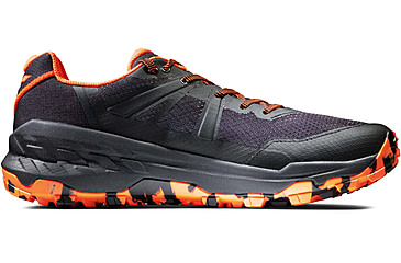 Image of Mammut Sertig II Low Hiking Shoes - Mens, Black/Vibrant Orange, US 8.5, 3030-04300-00533-1075