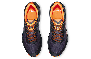 Image of Mammut Sertig II Low Hiking Shoes - Mens, Black/Vibrant Orange, US 8.5, 3030-04300-00533-1075