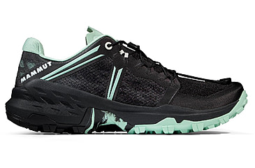 Image of Mammut Sertig TR Low Running Shoe - Mens, Black/Neo Mint, 9.5US, 3030-04940-00733-1095