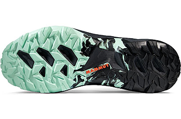 Image of Mammut Sertig TR Low Running Shoe - Mens, Black/Neo Mint, 9.5US, 3030-04940-00733-1095