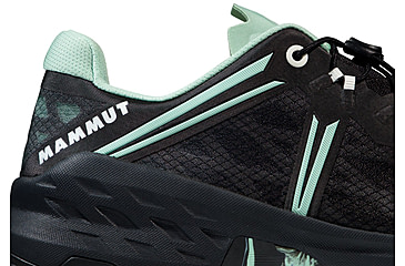 Image of Mammut Sertig TR Low Running Shoe - Mens, Black/Neo Mint, 9.5US, 3030-04940-00733-1095