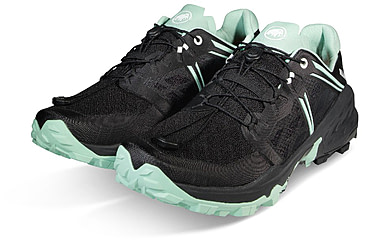 Image of Mammut Sertig TR Low Running Shoe - Mens, Black/Neo Mint, 9.5US, 3030-04940-00733-1095