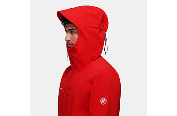 Image of Mammut Stoney HS Hooded Jacket - Mens, Mammut Red, Small, 1010-31010-3778-113
