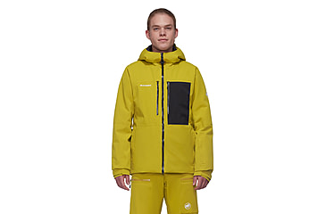 Image of Mammut Stoney HS Thermo Hooded Jacket - Mens, Aura/Black, Medium, 1010-31060-40288-114