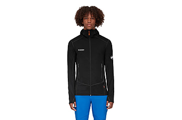 Image of Mammut Taiss Light ML Hooded Jacket - Mens, Black, Small, 1014-04530-0001-113