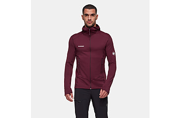 Image of Mammut Taiss Light ML Hooded Jacket - Men's, Vin, Extra Large, 1014-04530-3800-116