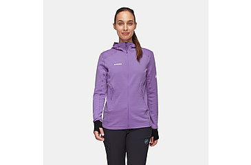 Image of Mammut Taiss Light ML Hooded Jacket - Womens, Lavandin/Black, Small, 1014-04540-6441-113