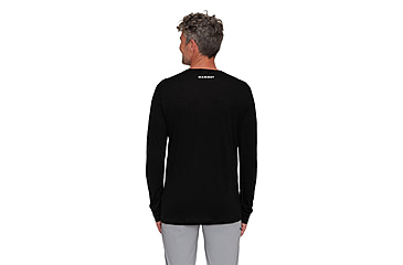 Image of Mammut Tree Wool FL Longsleeve T-Shirt - Mens, Black, XXL, 1016-01690-0001-117