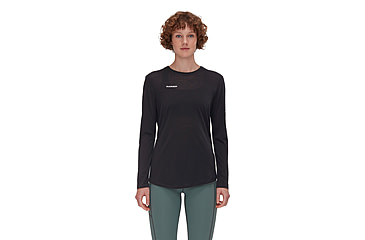 Image of Mammut Tree Wool FL Longsleeve T-Shirt - Womens, Black, XXL, 1016-01700-0001-117
