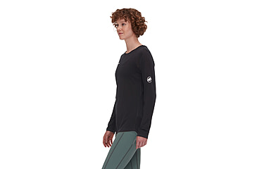 Image of Mammut Tree Wool FL Longsleeve T-Shirt - Womens, Black, XXL, 1016-01700-0001-117