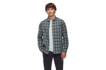 Image of Mammut Trovat Summer Longsleeve Shirt - Mens, Marine-Strata, 3XL, 1015-01610-50627-118