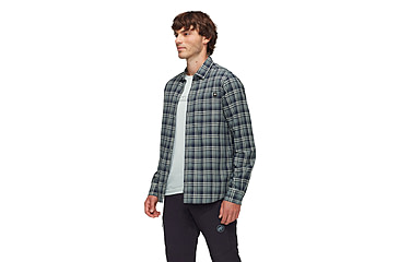 Image of Mammut Trovat Summer Longsleeve Shirt - Mens, Marine-Strata, 3XL, 1015-01610-50627-118