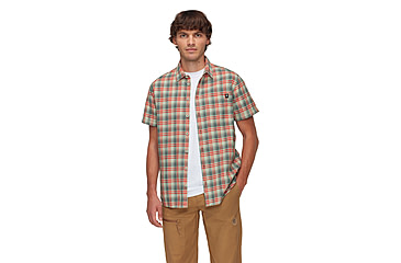 Image of Mammut Trovat Summer Shirt - Mens, Silver Sage-Mammut Red, XXL, 1015-01620-1310-117