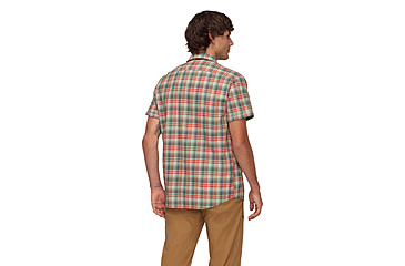 Image of Mammut Trovat Summer Shirt - Mens, Silver Sage-Mammut Red, XXL, 1015-01620-1310-117