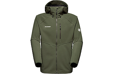 Image of Mammut Ultimate Comfort SO Hooded Jacket - Mens, Dark Marsh, Extra Large, 1011-01910-40284-116