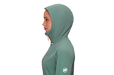 Image of Mammut Ultimate Comfort SO Hooded Jacket - Womens, Dark Jade, Medium, 1011-01960-40236-114