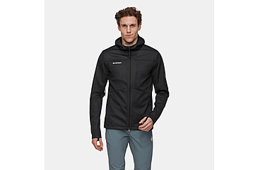 Image of Mammut Ultimate VII SO Hooded Jacket - Mens, Black, Medium, 1011-02670-0001-114