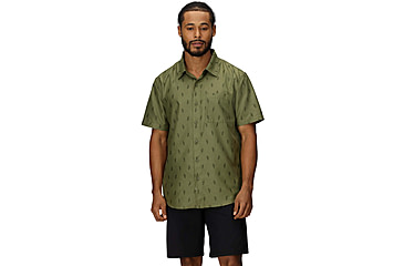 Image of Marmot AirExchange Novelty SS Shirt - Mens, Olive Grove Leaf, S, M16475-42055S