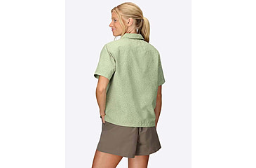 Image of Marmot AirExchange SolarShield Camp Novelty SS Shirt - Womens, Agate Green Mini Bloom, S, M16118-24284S