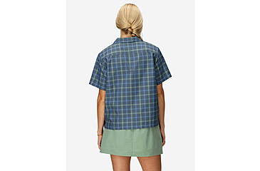 Image of Marmot AirExchange SolarShield Camp Novelty SS Shirt - Womens, Thunderhead Windowpane, XL, M16118-24296XL