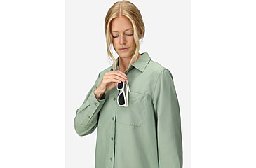 Image of Marmot AirExchange SolarShield LS Shirt - Womens, Agate Green, S, M16056-24373S