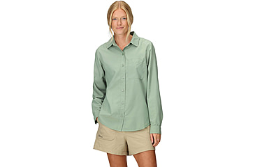 Image of Marmot AirExchange SolarShield LS Shirt - Womens, Agate Green, S, M16056-24373S