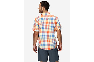 Image of Marmot AirExchange SolarShield Novelty SS Shirt - Mens, Pomelo Wayland Plaid, M, M16075-24293M