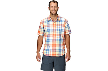 Image of Marmot AirExchange SolarShield Novelty SS Shirt - Mens, Pomelo Wayland Plaid, M, M16075-24293M