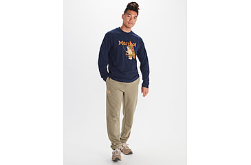 Image of Marmot Backcountry Marty Long Sleeve Tee - Mens, Arctic Navy, Medium, M14673-2975-M