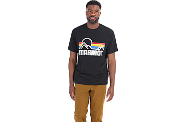 Image of Marmot Coastal Short Sleeve T-Shirt - Mens, Black/Multi, XXL, M14253-23908XXL