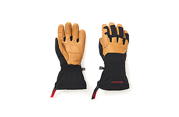Image of Marmot Expedition Guide Gloves, Black/Tan, Small, 195115254766
