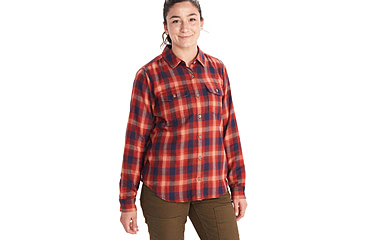 Image of Marmot Fairfax Midweight Flannel - Womens, Red Ochre, Medium, M13553-9457-M
