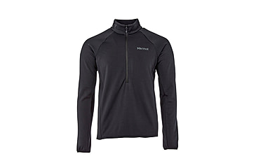 Image of Marmot Leconte Fleece 1/2 Zip - Mens, Black, Small, M15381-001-S